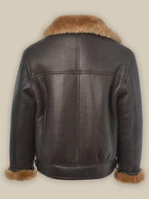Load image into Gallery viewer, B3 Shearling Bomber Leather Jacket For Men