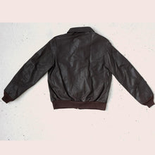 Load image into Gallery viewer, Brown A2 Bomber Jacket
