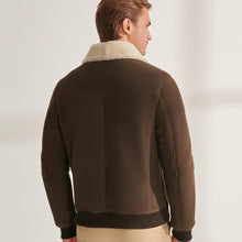 Load image into Gallery viewer, Khaki Leather Jacket