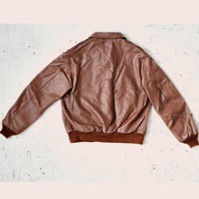 Load image into Gallery viewer, brown leather jacket