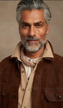 Load image into Gallery viewer, Men's Brown Suede Leather Full Sleeves Shirt