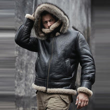 Load image into Gallery viewer, Hooded RAF Aviator B3 Sheepskin Jacket