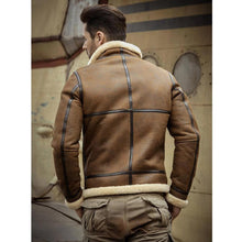 Load image into Gallery viewer, Shearling Airforce Coat