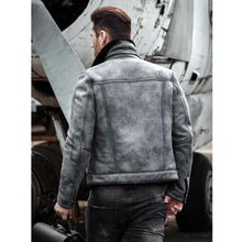 Load image into Gallery viewer, Men's B3 Flight Shearling Sheepskin Bomber Jacket - Pilot's Coat