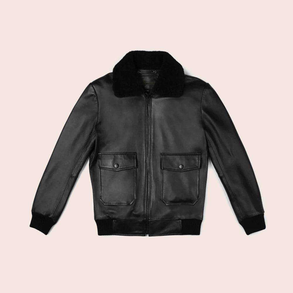 Mens black shop flight jacket