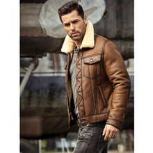 Load image into Gallery viewer, Shearling Leather Coat