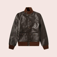 Load image into Gallery viewer, A-1 Leather Flight Bomber Jacket
