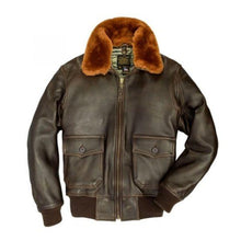 Load image into Gallery viewer, U.S. Navy Lambskin G-1 Shearling Flight Jacket - Authentic Design