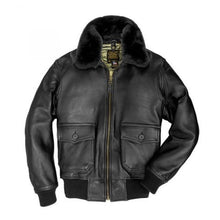 Load image into Gallery viewer, U.S. Navy G-1 Shearling Lambskin Flight Jacket - Navy Jacket