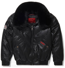 Load image into Gallery viewer, Women's V-bomber Jacket In Black