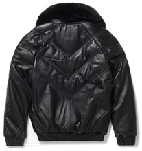 Load image into Gallery viewer, Women's V-bomber Jacket In Black