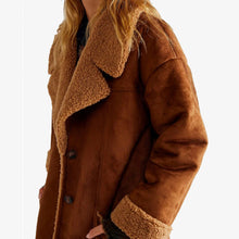 Load image into Gallery viewer, Women Aviator RAF Flight Bomber Shearling B3 Warm Sherpa Leather Jacket