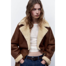 Load image into Gallery viewer, Women's B3 RAF Aviator Flight Bomber Shearling Leather Jacket
