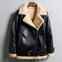 Load image into Gallery viewer, Women's B3 RAF Aviator Shearling Bomber Winter Fur Jacket