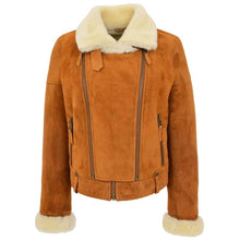 Load image into Gallery viewer, Women's B3 Shearling Sheepskin Fur Aviator Jacket