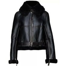 Load image into Gallery viewer, Women's B3 Shearling Sheepskin Leather Aviator Flying Bomber Jacket