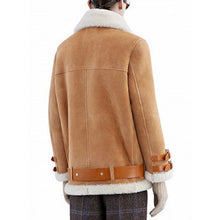 Load image into Gallery viewer, Women's Brown Shearling Fur B3 RAF Aviator Flight Jacket