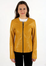 Load image into Gallery viewer, Women's Classic Lambskin Leather Biker Jacket