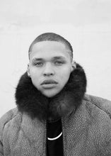 Load image into Gallery viewer, Elephant Print V Bomber Jacket With Removeable Fur Collar