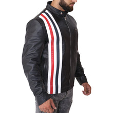 Load image into Gallery viewer, Men's Captain America Easy Rider Biker Motorcycle Leather Jacket
