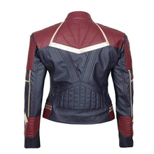 Load image into Gallery viewer, Women Biker Motorcycle Miss Marvell Cosplay Costume Leather jacket