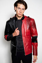 Load image into Gallery viewer, Handmade Mens Harley Live Fast Die Clown Leather Halloween Costume Jacket