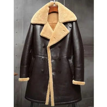 Load image into Gallery viewer, Men's Shearling Aviator Coat