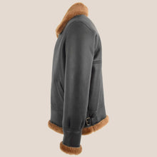 Load image into Gallery viewer, Men's Brown Ginger Classic B3 Sheepskin Jacket