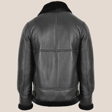 Load image into Gallery viewer, Men's Classic B3 Sheepskin Jacket Black