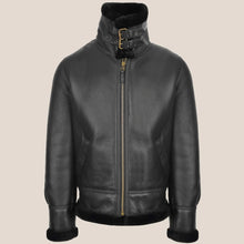 Load image into Gallery viewer, Men's Classic B3 Sheepskin Jacket Black