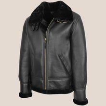 Load image into Gallery viewer, Men's Classic B3 Sheepskin Jacket Black