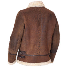 Load image into Gallery viewer, Mens Distressed Brown Toscana Sheepskin Leather Jacket