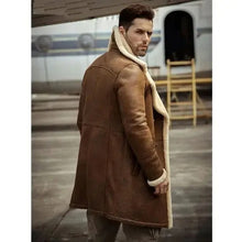 Load image into Gallery viewer, mens sheepskin coat on sale