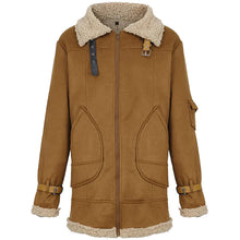 Load image into Gallery viewer, Men's Brown Sheepskin Teddy Coat