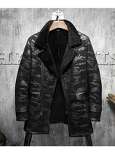 Load image into Gallery viewer, Men's Flying Fur Pilots Shearling Long Jacket Coat
