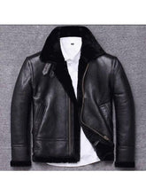 Load image into Gallery viewer, Men's Sheepskin Shearling Fur Coat - Winter Jacket