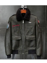 Load image into Gallery viewer, Men's Airforce Flight Winter Jacket - Classic Style and Warmth
