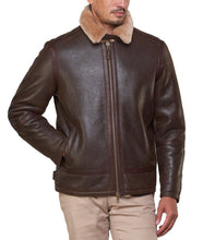 Load image into Gallery viewer, Genuine Shearling Sheepskin Bomber Jacket