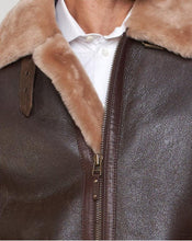 Load image into Gallery viewer, Shearling Sheepskin Bomber Jacket