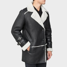 Load image into Gallery viewer, sheepskin coat mens