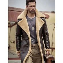 Load image into Gallery viewer, sheepskin leather coat