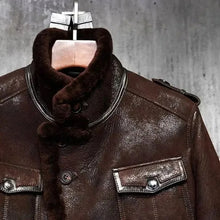 Load image into Gallery viewer, sheepskin leather coat on sale