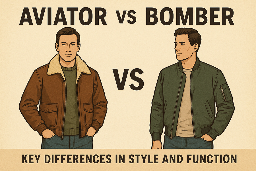 Aviator vs Bomber Jackets: Key Differences in Style and Function