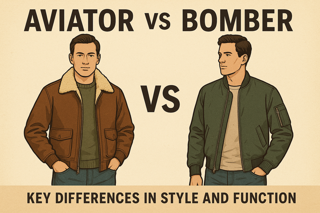 Aviator vs Bomber Jackets: Key Differences in Style and Function