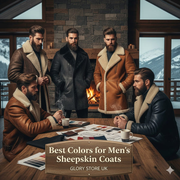 Best Colors for Men’s Sheepskin Coats : Glory Store UK