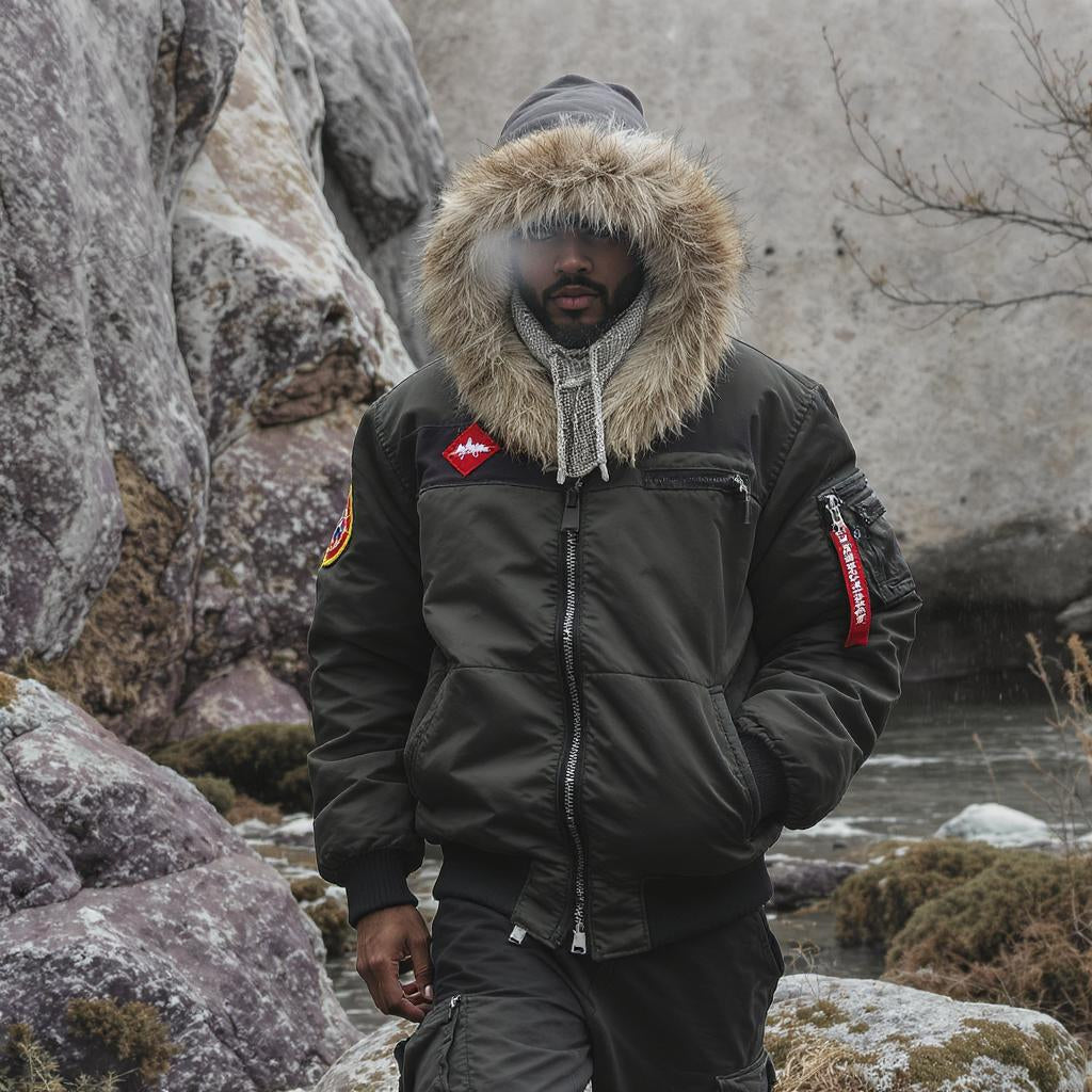 Bomber Jackets in Gorp Core and Eclectic Grandpa Looks: Layered & Legendary