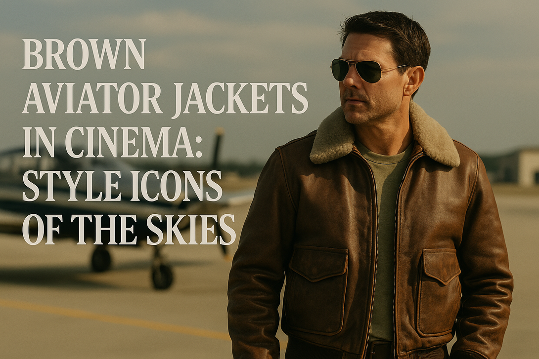 Brown Aviator Jackets in Cinema: Style Icons of the Skies