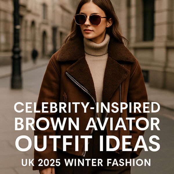 Celebrity-Inspired Brown Aviator Outfit Ideas: UK 2025 Winter Fashion