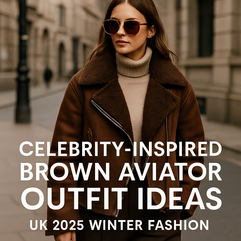 Celebrity-Inspired Brown Aviator Outfit Ideas: UK 2025 Winter Fashion