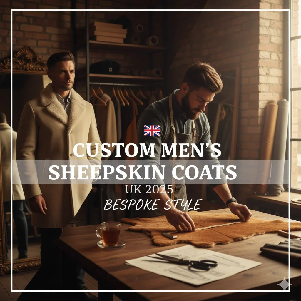 Custom Men’s Sheepskin Coats UK 2025: Bespoke Style
